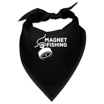 Magnetfischen Magnetfischer Magnet - Bandana - Schwarz - Vorne