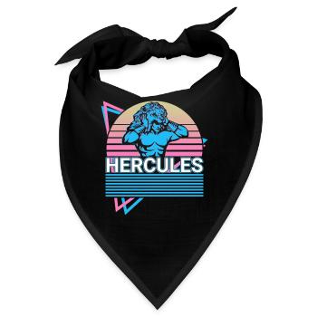 Herkules Antike Altgriechische Mythologie Retro - Bandana - Schwarz - Vorne