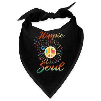 hippie seele - Bandana - Schwarz - Vorne