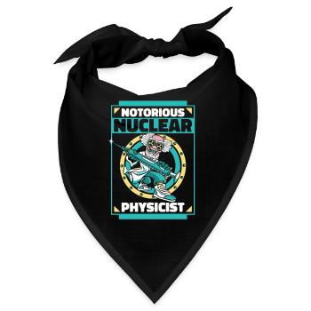 Physik Phyiker Kernphysik - Bandana - Schwarz - Vorne