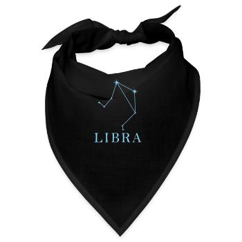 Sternkonstellation Sternzeichen Libra - Bandana - Schwarz - Vorne