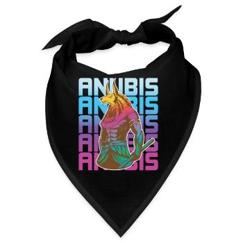 Ägyptischer Gott Anubis Ägypten - Bandana - Schwarz - Vorne