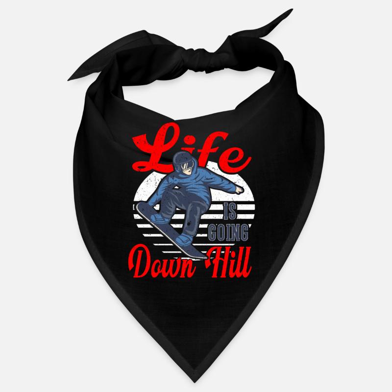 Ma vie est en descente Snowboard Bandana