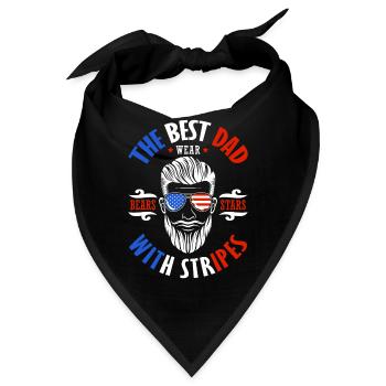 Die Beste Papa-kleidung 4. Juli Feuerwerkskörper - Bandana - Schwarz - Vorne