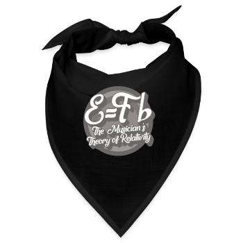 Musiklehrer-Shirt, E=Fb Musician's Theory Music - Bandana - Schwarz - Vorne
