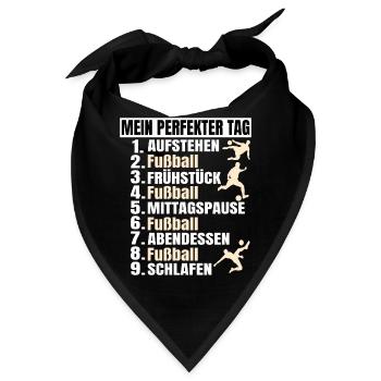 Fussballer Fussball Fan Fußballer Fußball - Bandana - Schwarz - Vorne