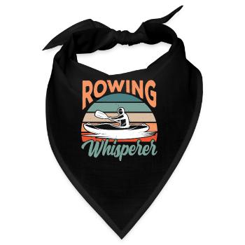 Ruder Flüsterer Ruderboot Rudern Ruderer - Bandana - Schwarz - Vorne