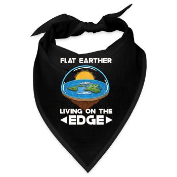 Flat Earth Theory Flat Earth Army Earth - Bandana - Schwarz - Vorne
