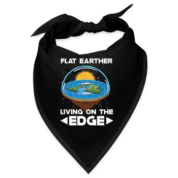 Flat Earth Theory Flat Earth Army Earth - Bandana - Schwarz - Vorne