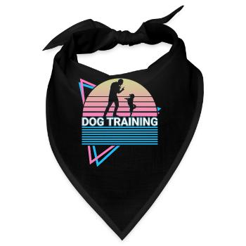 Hundetraining Retro Trainer - Bandana - Schwarz - Vorne