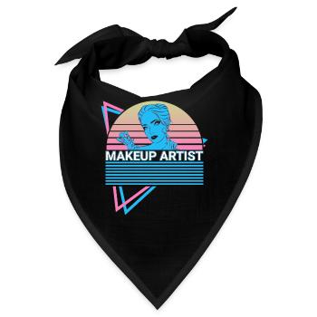 Maskenbildner Retro - Bandana - Schwarz - Vorne