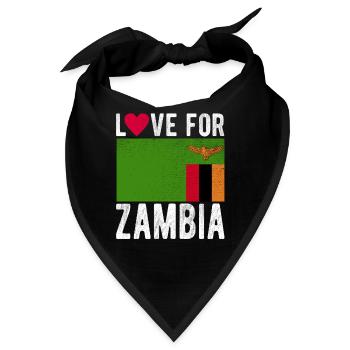 Sambia Souvenir - Bandana - Schwarz - Vorne