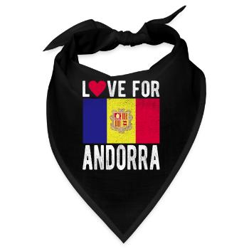 Andorra Souvenir - Bandana - Schwarz - Vorne