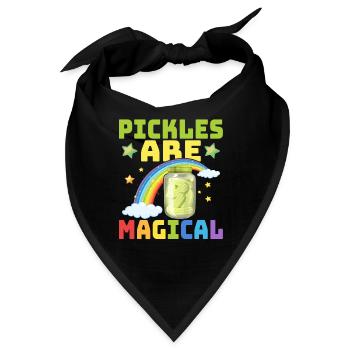 Pickles Are Magical Pickle Cucumber - Bandana - Schwarz - Vorne