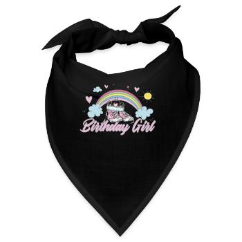 Kindergeburtstag Mädchen Kindergeburtstag Unicorn - Bandana - Schwarz - Vorne