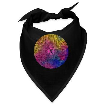 10000 Ziffern Pi Zeichen Math Lover Mathematik - Bandana - Schwarz - Vorne