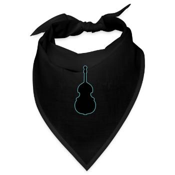 Kontrabass - Bandana - Schwarz - Vorne