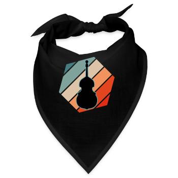 Kontrabass - Bandana - Schwarz - Vorne