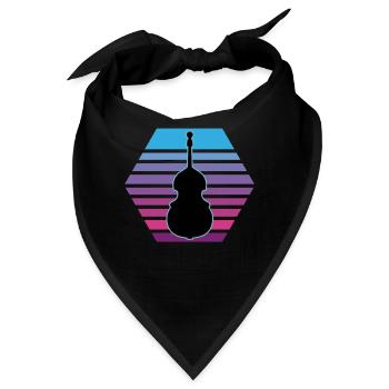 Kontrabass - Bandana - Schwarz - Vorne