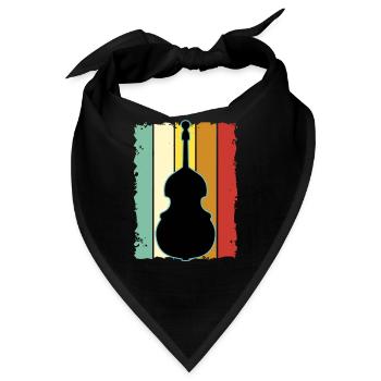 Kontrabass - Bandana - Schwarz - Vorne
