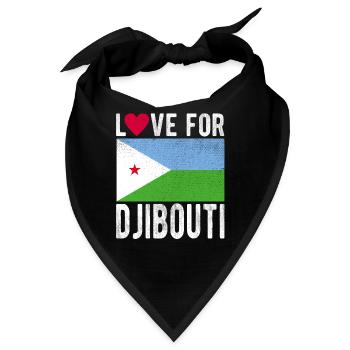 Dschibuti Souvenir - Bandana - Schwarz - Vorne