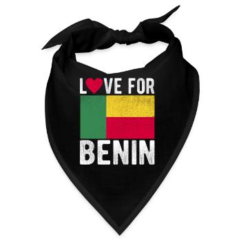 Benin Souvenir - Bandana - Schwarz - Vorne