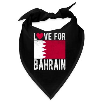 Bahrain Souvenir - Bandana - Schwarz - Vorne