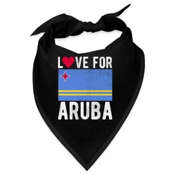 Aruba Souvenir - Bandana - Schwarz - Vorne