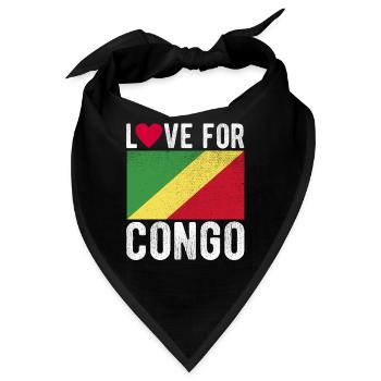Kongo Souvenir - Bandana - Schwarz - Vorne