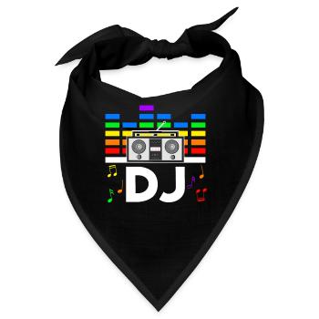 Rave Festival Techno Disko DJ Festival - Bandana - Schwarz - Vorne