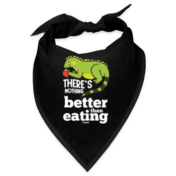 hungriger Leguan - Bandana - Schwarz - Vorne
