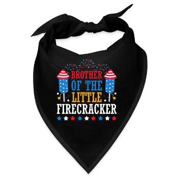Bruder Des Kleinen Knallfrosches 4. Juli Feuerwerk - Bandana - Schwarz - Vorne