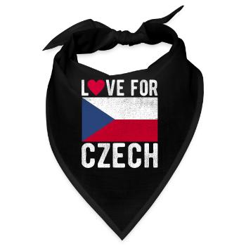 Tschechisch Souvenir - Bandana - Schwarz - Vorne