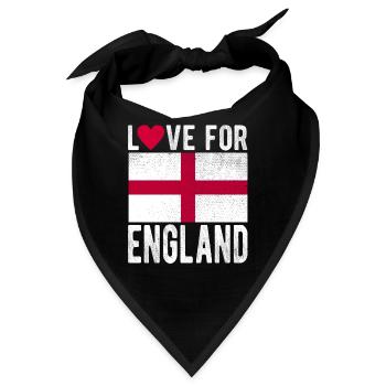 England Souvenir - Bandana - Schwarz - Vorne