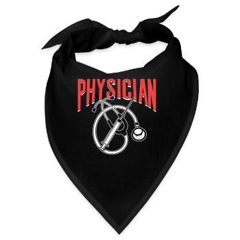 Arzt Medizin Doktor Beruf Mediziner - Bandana - Schwarz - Vorne