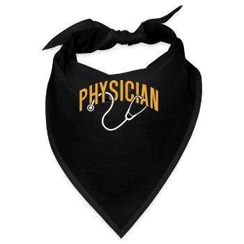 Arzt Beruf Doktor Mediziner Medizin - Bandana - Schwarz - Vorne