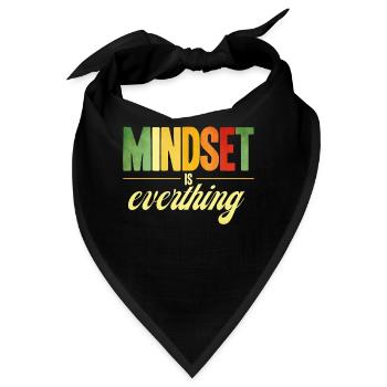Mindset Is Everthing - Bandana - Schwarz - Vorne