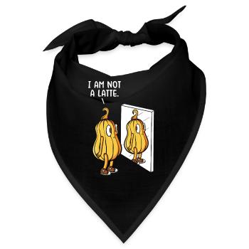 Kürbis Latte Liebhaber Kaffee Kürbis Gewürz Latte - Bandana - Schwarz - Vorne