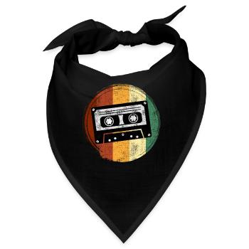Radio Kinder aus den 90er Walkman Kassetten - Bandana - Schwarz - Vorne