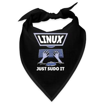 Linux Software Open Source Programmieren Programmi - Bandana - Schwarz - Vorne