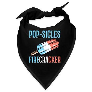 Eis Feuerwerkskörper 4. Juli Unabhängigkeitstag - Bandana - Schwarz - Vorne