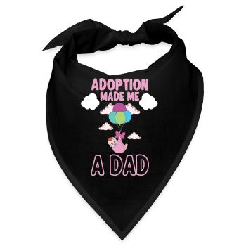 Lustige Adoptions-adoptions-tagesgeschenke - Bandana - Schwarz - Vorne