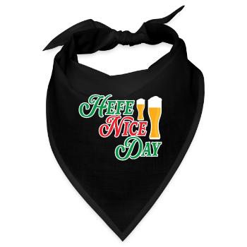 Hefe Nice Day Alkohol Brauer Bierbrauen Bier - Bandana - Schwarz - Vorne