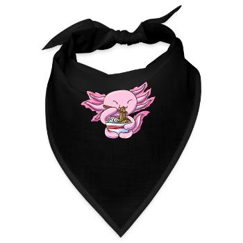 Axolotl Molch - Bandana - Schwarz - Vorne