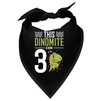 Dieser Dinomit Ist Jetzt 3 Dinosaurier 4. Juli 3. - Bandana - Schwarz - Vorne