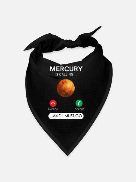 Mercure appelle et je dois refuser accepter - Bandana - noir