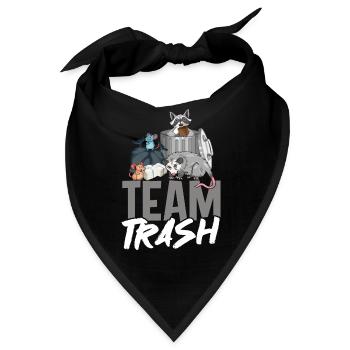 Team Trash - Bandana - Schwarz - Vorne