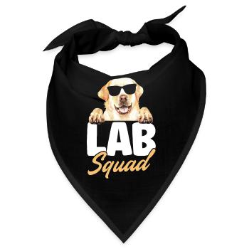 Lab Squad Labrador - Bandana - Schwarz - Vorne