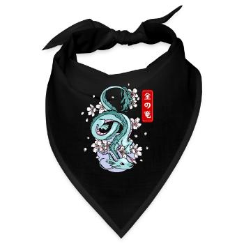 Japanischer Erddrache Elementarer Mythos - Bandana - Schwarz - Vorne