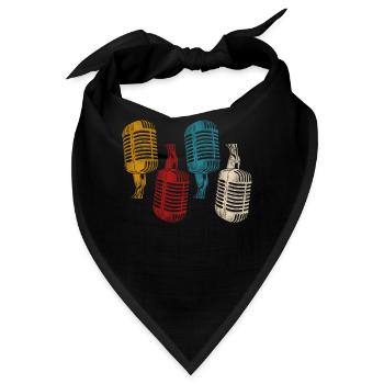 Karaoke Singer Microphone Vocalist - Bandana - Schwarz - Vorne